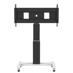 Productimage Elektrisch höhenverstellbarer XL TV Rollständer, mobiler Monitorständer, 50 cm Hub