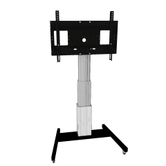 Productimage Electrically height-adjustable TV trolley, mobile monitor stand, 70 cm stroke, incl. collision protection